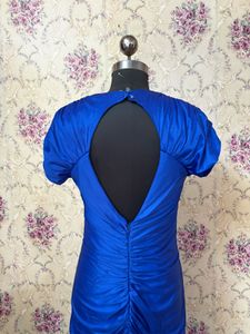 Stunning Royal Blue Ruched Dress