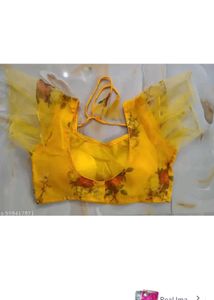 Vibrant Yellow Floral Blouse