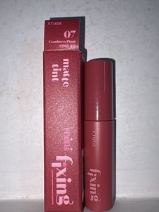 Etude Matte Fixing Lip Tint- cranberry plum mini