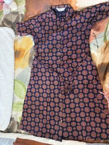 Vintage Floral Print Dress