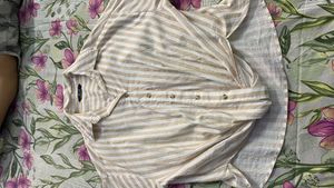 Striped Knot Front Shirt