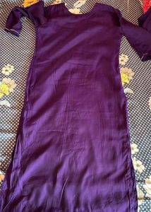 purple elegant kurta pant set Price Down