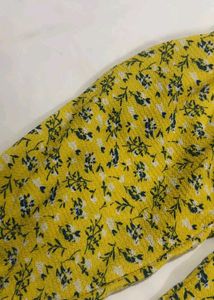 Yellow Floral Off-Shoulder Top from Hong Kong