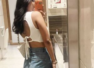 White Ribbed Tie-Back Crop Top