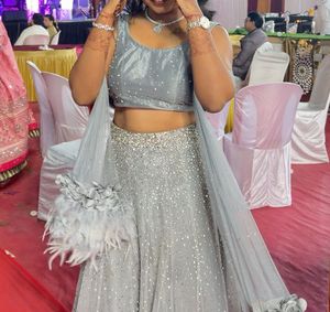 rhinestone lehenga