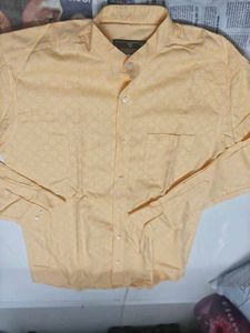 Hamercoop Men's Mandarin Collar Textured Shirt