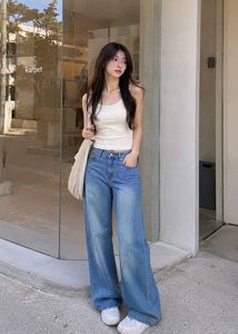 Wide Leg Denim Jeans