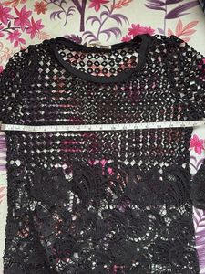 Black Lace Top with excellent net cut