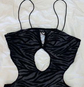 SHEIN Animal Print Bodycon Mini Dress