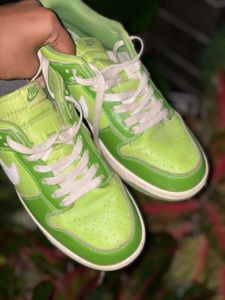 Vibrant Lime Green Nike Dunk Sneakers