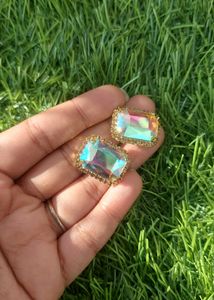 Classic Rainbow Colour Stud Earrings