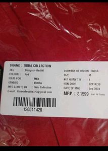 Elegant Red Kurta