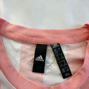 Adidas Striped Athletic T-Shirt