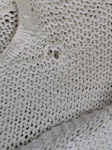 Chic White Knit coverup