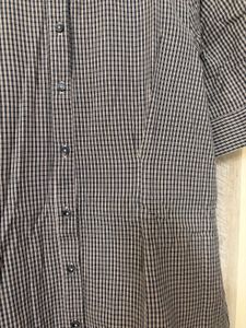 Chic Gingham Shirt Dress