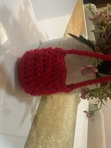 Handmade Crochet Drawstring Pouch