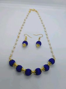 Silk Thread Necklace Set