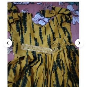 Boho Yellow Tie-Dye Maxi Dress