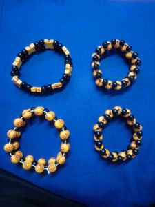 4 Boho Beaded Bracelets