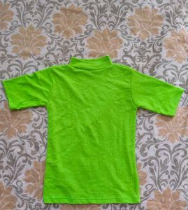 Lime Green Turtleneck Top