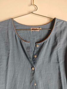 Light Blue Button-Up Tunic