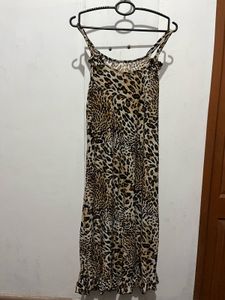 Length-39,,Leopard Print Slip Dress