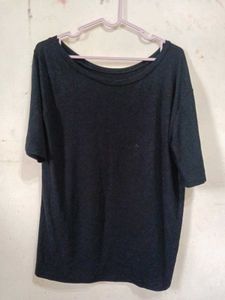 Off-Shoulder Black Top