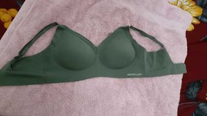 Comfortable Green Seamless jelly Bralette