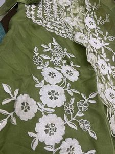 pakistani umbrella sleeves suit embroidered