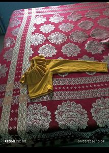 Chic Yellow Ruffled Long Sleeve Top