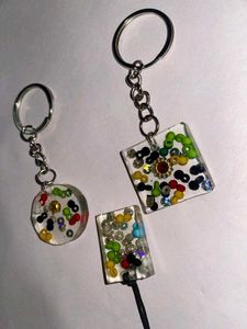 Handmade Resin Keychain Set
