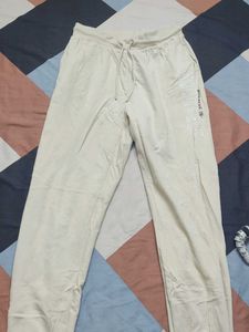 Cream Jogger Pants with "Believe In Yourself" Prin