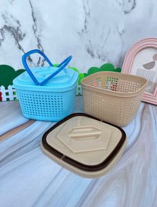 Set of 4 Storage Baskets with Lids (Mini)