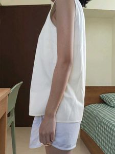 SALE❗Simple Sleeveless Cream Top