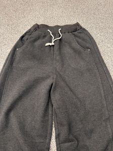 Dark Grey Wide Leg Sweatpants