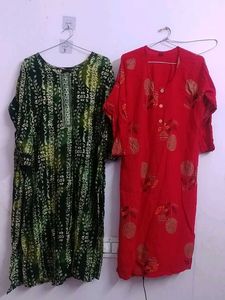 Vibrant Kurta Set - Two Beautiful Styled,
