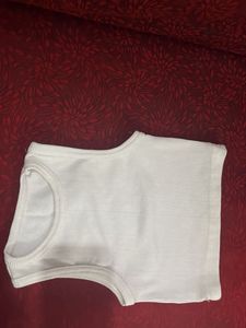 Ribbed White Tank Top