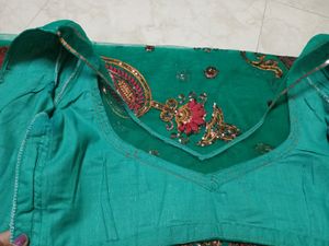 Elegant Saree With Stitched Blouse &amp; Chaniya
