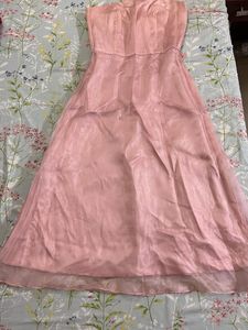 Blush Pink Strapless Gown
