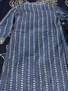Blue Printed Kurta
