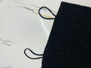 Smocked Black Crop Top