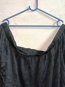Black Off-Shoulder Top Oversized