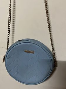 Chic Blue Round Crossbody Bag (From Pantaloons)