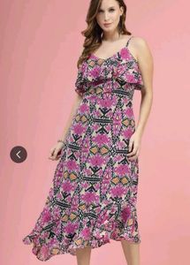 Bohemian Print Maxi Dress