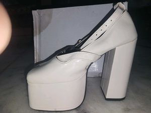 Chunky Platform Mary Jane Heels