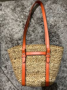 Zara jute midi Tote Bag