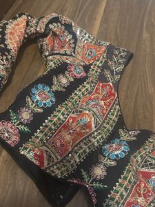 Navratri Embroidered Black Ethnic Blouse