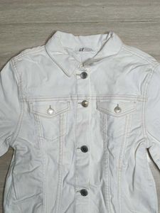 H&M White Denim Jacket