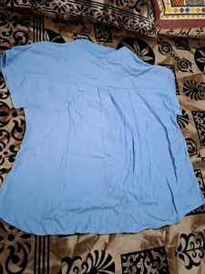 Light Blue Collared Blouse