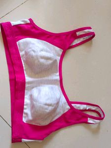 Stylish Pink Sports Bra